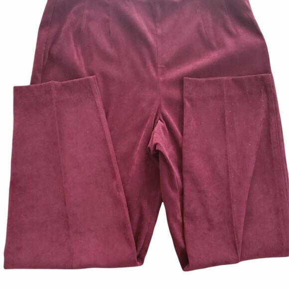 Plaza South Woman's Burgundy Pantsuit - Picture 2 of 16